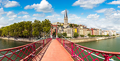 Pistes cyclables a Lyon